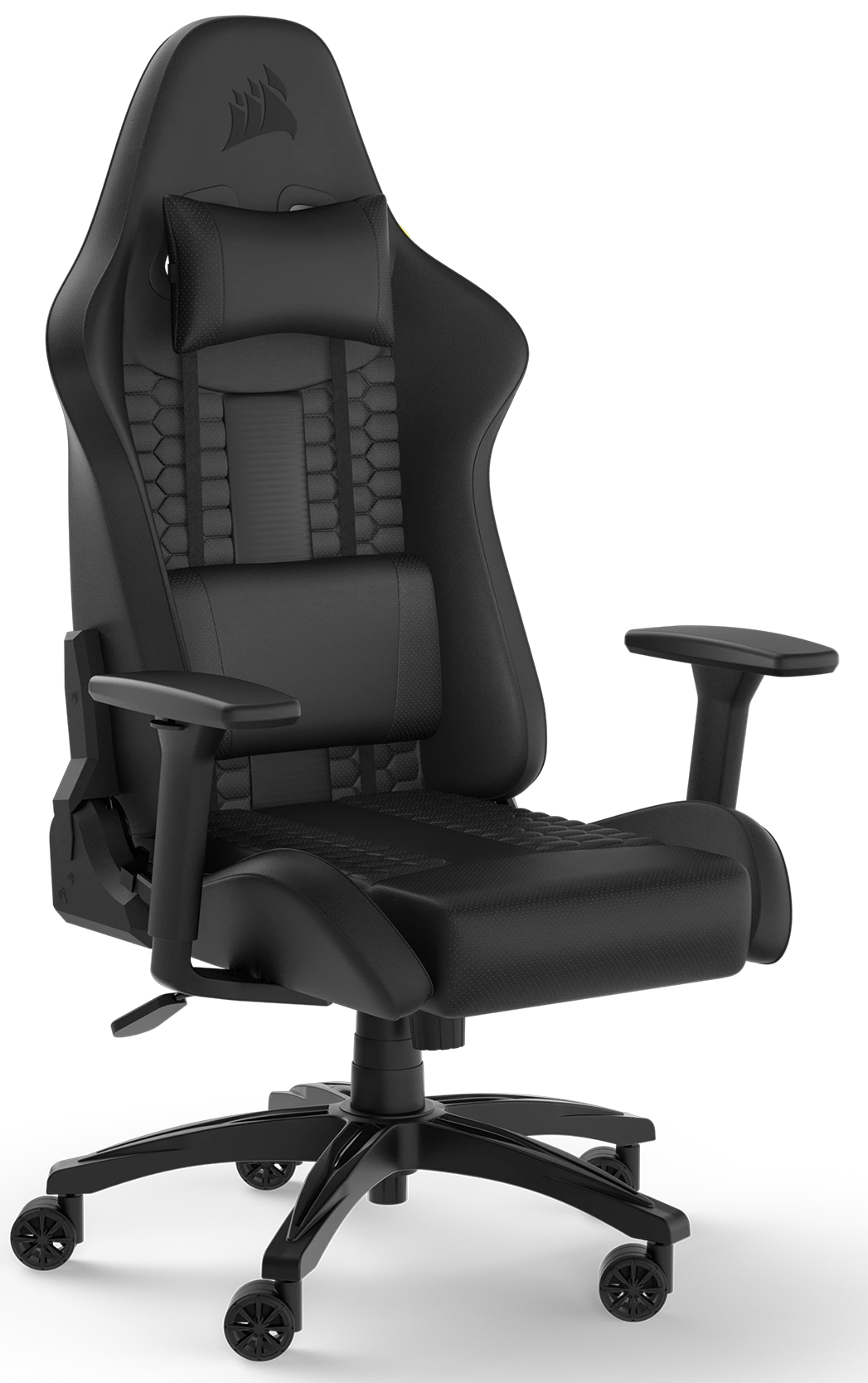 Panel4_Background_Chair_Full Corsair TC100 Relaxed Gaming Chair | Premium Breathable Fabric | 2D Adjustable Armrests | Up to 120kg – New