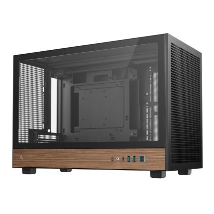 DeepCool CH260 Wood mATX Gaming Chassis – Black