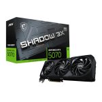 MSI RTX 5070 Shadow 3X OC | 12GB GDDR7 | 6144 CUDA Cores | Boost 2542 MHz | PCIe Gen 5 – New