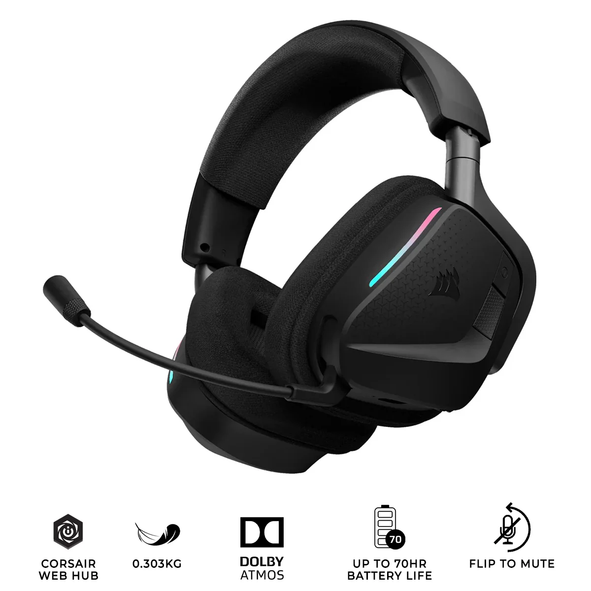 SKU-0840440484646_1600x Corsair VOID v2 MAX | Wireless Gaming Headset | 2.4GHz & Bluetooth | Dolby Atmos – New
