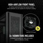 Corsair 7000D Airflow | Full Tower ATX | Tempered Glass | 3x 140mm Fans Included | 480mm Radiator Support - New - Image 15