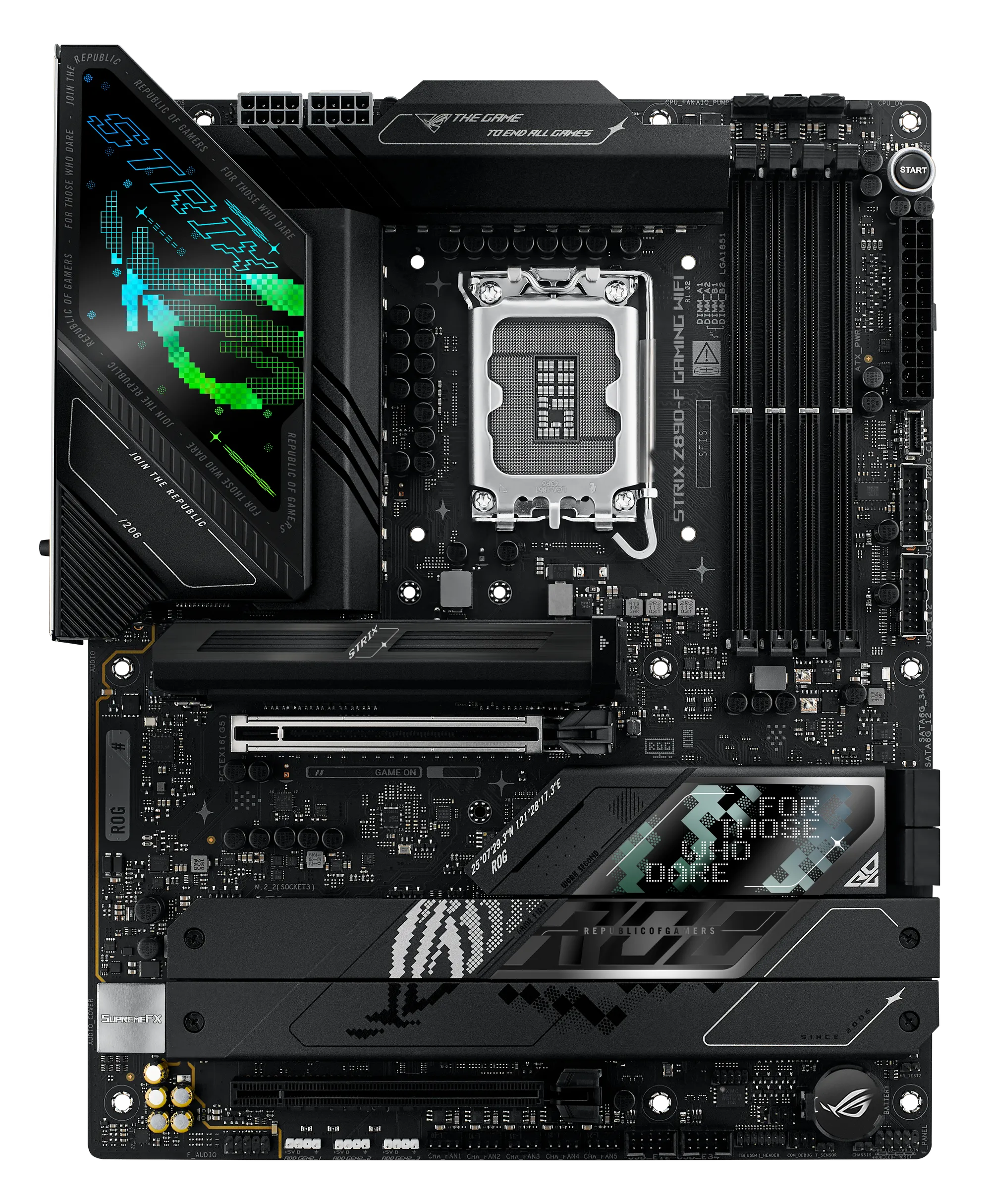 a7c49ce5a87d598e2ebfdf3b67d56e8613cec1ae ASUS ROG STRIX Z890-F GAMING WIFI | ATX | LGA1851 | DDR5 | 5x M.2 – New