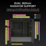 Corsair 4000D RS | ARGB Mid-Tower Case | 3x ARGB PWM Fans | Up to 360mm Radiator - New - Image 6