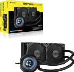 Corsair Nautilus 240 RS LCD | 240mm AIO Liquid Cooler | 2.1″ IPS LCD Screen | Dual RS120 Fans – New