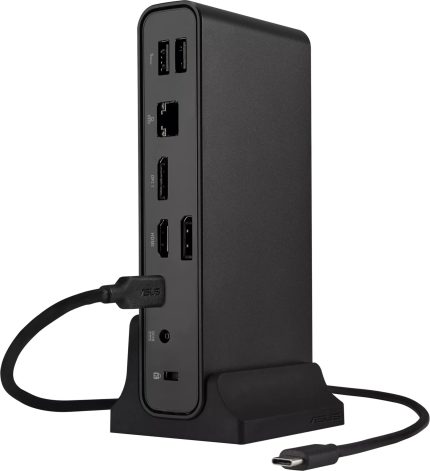 ASUS DC301 USB-C Dock | RJ45 Gigabit Ethernet | Dual Display HDMI + DP | 4x USB Ports | 150W Power – New