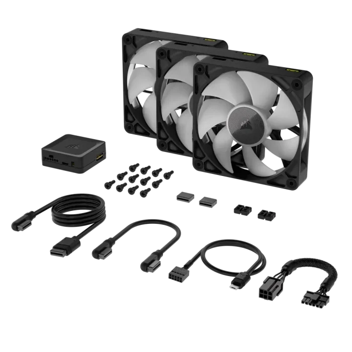 Corsair iCUE LINK RX120 RGB | 120mm Fan | Triple Pack | PWM Control | RGB Lighting - New - Image 13