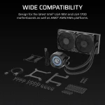 Corsair Nautilus 240 RS LCD | 240mm AIO Liquid Cooler | 2.1" IPS LCD Screen | Dual RS120 Fans - New - Image 10