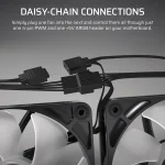 Corsair RS120 ARGB | 120mm PWM Fans | Triple Pack | White - New - Image 8