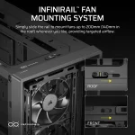 Corsair 4000D RS Wood | Mid-Tower ATX Case | High Airflow | 4x RS Fans | Black & Walnut - New - Image 7