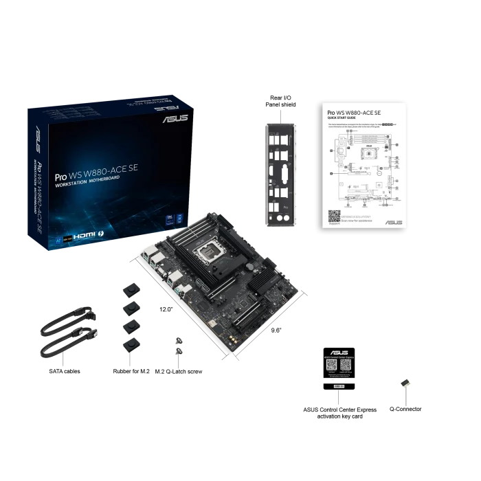 ASUS PRO WS W880-ACE SE | ATX Motherboard | LGA1851 Socket | 256GB DDR5 | PCIe 5.0 - New - Image 10