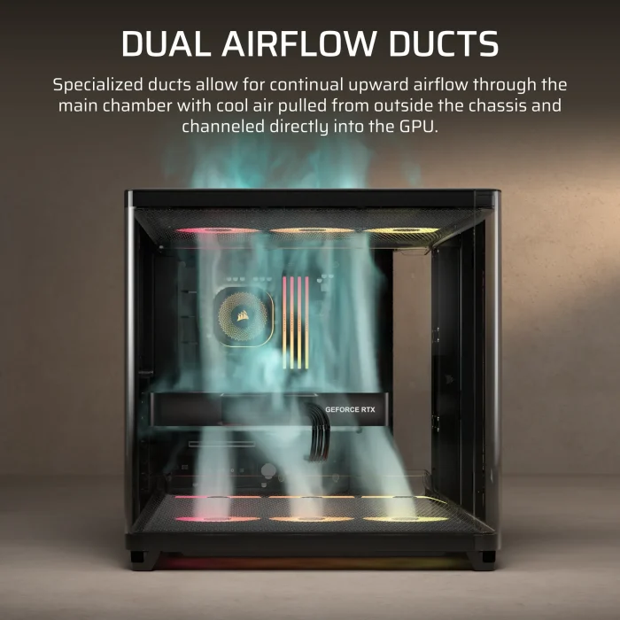 Corsair AIR 5400 RS-R ARGB | Mid-Tower ATX Case | Triple Chamber | 3x ARGB Fans Included - New - Image 9