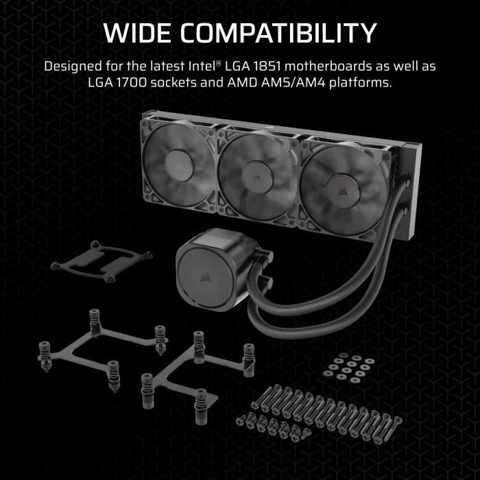 Corsair NAUTILUS 360 | 360mm Radiator | Liquid CPU Cooler | Intel LGA 1851/1700 & AMD AM5/AM4 - New - Image 12