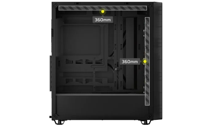 Corsair 3200D RS ARGB | Mid-Tower PC Case | 3x RS120 ARGB Fans | Tempered Glass - New - Image 13