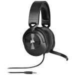 Corsair HS55 Stereo Carbon Headset | 50mm Audio Drivers | Omnidirectional Mic | On-Ear Controls – New