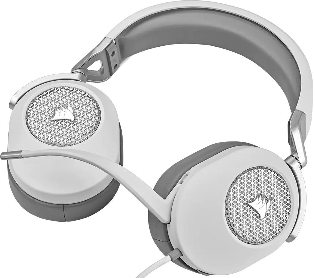 ca-9011271-ap_3_ Corsair HS65 Premium White Headset | 50mm Audio Drivers | Omnidirectional Mic | Console Ready – New