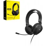Corsair HS35 v2 Carbon | Gaming Headset | 50mm Drivers | 3.5mm Universal | Flexible Mic – New