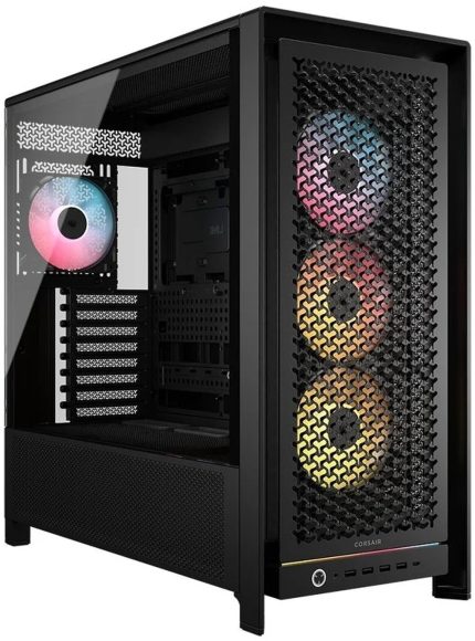 Corsair 5000D RS | ARGB Mid-Tower PC Case | 4x RS140 ARGB Fans | Dual 2.5″ + 3.5″ Drive Bays – New