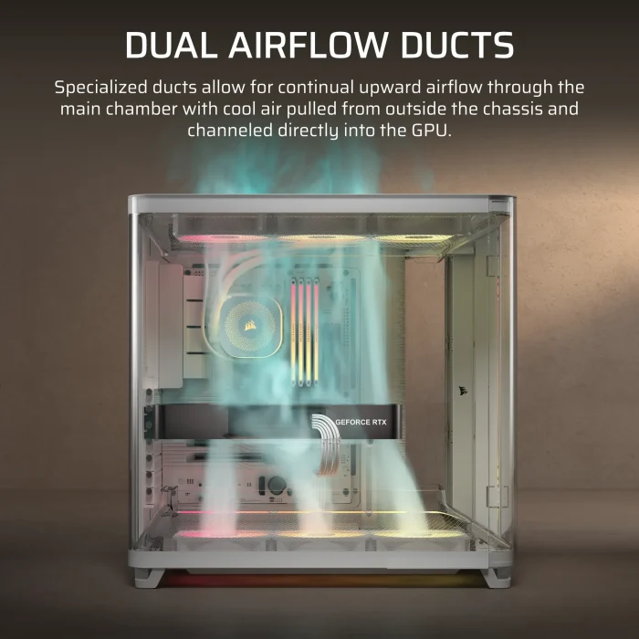 Corsair AIR 5400 RS-R ARGB | Mid-Tower ATX | Triple Chamber | 3x ARGB Fans | Tempered Glass - New - Image 9