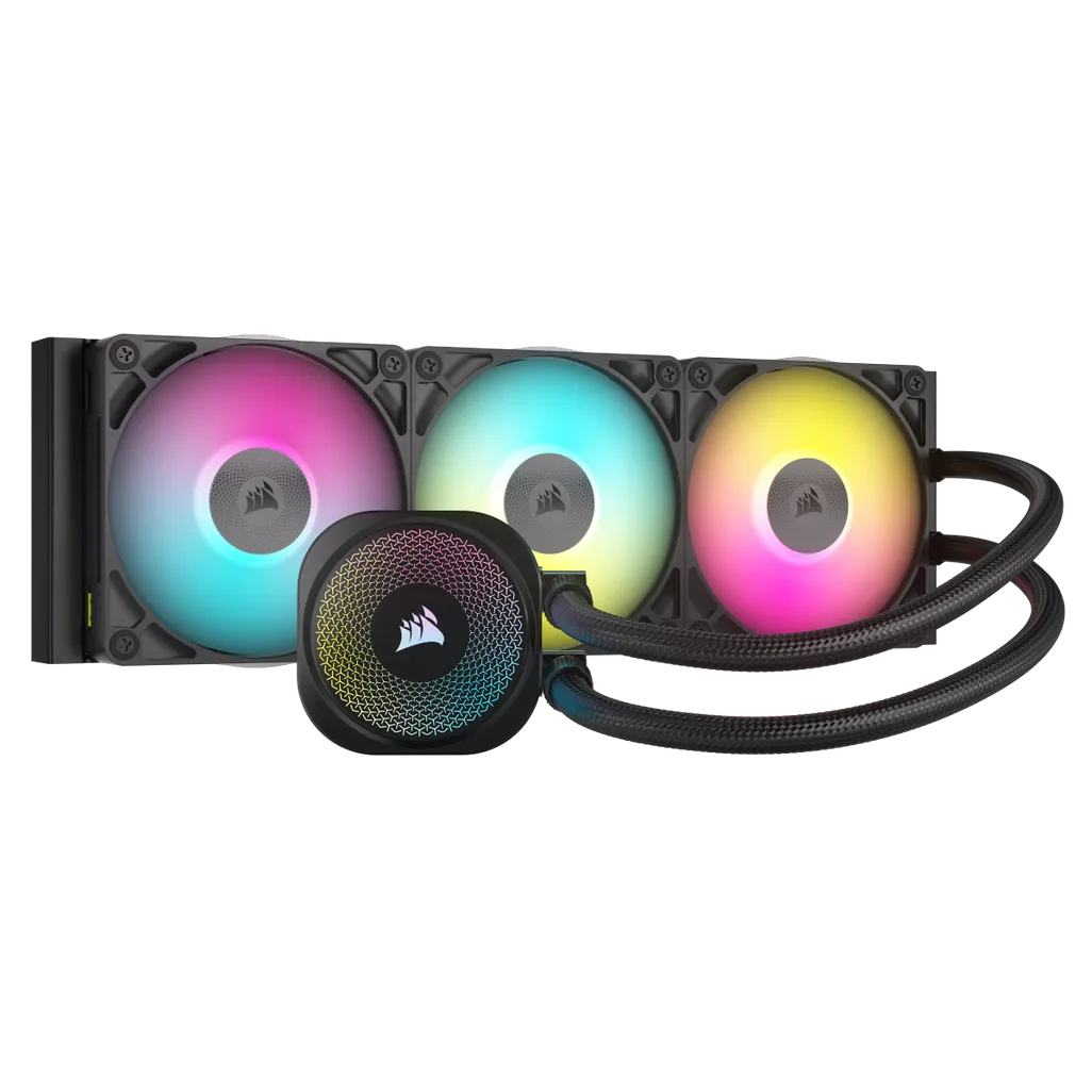 cdef5bce685c600706eb7e0990df2d7b9d10333b Corsair iCUE LINK TITAN 360 RX RGB | 360mm AIO Liquid Cooler | RX120 RGB Fans | Intel LGA 1851/1700 | AMD AM5/AM4 – New