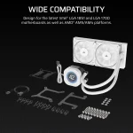 Corsair Nautilus 240 RS LCD | 240mm AIO Liquid Cooler | 2.1" IPS LCD Screen | Dual RS120 Fans - New - Image 8