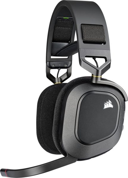 Corsair HS80 RGB Wireless | Spatial Audio | 50mm Drivers | Omni-directional Mic | PC & PlayStation – New