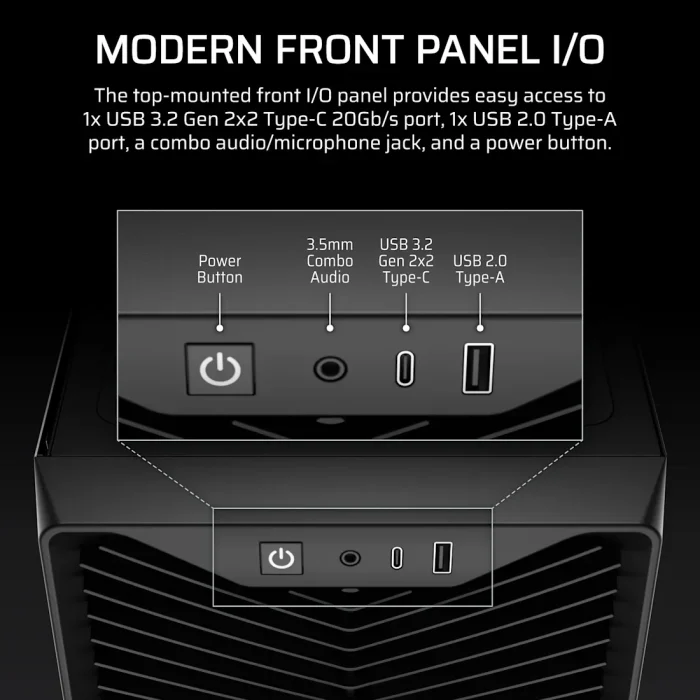 Corsair 3200D RS | Mid-Tower PC Case | 3x RS120 Fans Included | ATX Support - New - Image 11