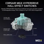 Corsair VANGUARD PRO 96% | Hall Effect Gaming Keyboard | MGX Hyperdrive Switches | Full RGB - New - Image 11