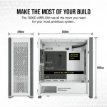 Corsair 7000D Airflow | Full Tower Mid-ATX | 6x 3.5'' + 4x 2.5'' Drive Bays | 480mm Radiator Support | 3x 140mm Fans Included - New - Image 21