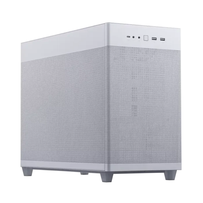 ASUS PRIME AP201 | Mini Tower | Micro-ATX / Mini-ITX | Tempered Glass | White - New - Image 8