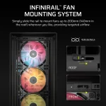 Corsair 5000D RS | ARGB Mid-Tower PC Case | 4x RS140 ARGB Fans | Dual 2.5" + 3.5" Drive Bays - New - Image 10