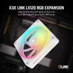 Corsair iCUE LINK LX120 RGB | 120mm PWM Fan | Dual Light Loops | iCUE LINK Compatible - New - Image 9
