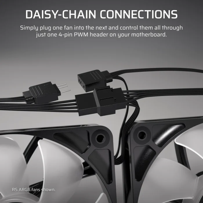 Corsair RS120 | 120mm PWM Fan | Fluid Dynamic Bearing | RGB Ready - New - Image 9
