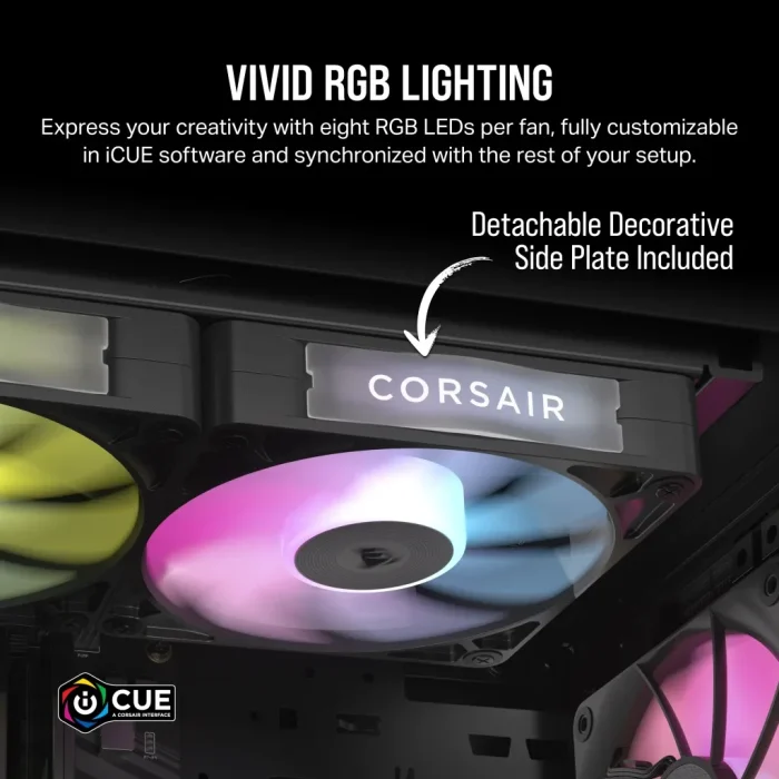 Corsair iCUE LINK RX120 RGB | 120mm Fan | Triple Pack | PWM Control | RGB Lighting - New - Image 18