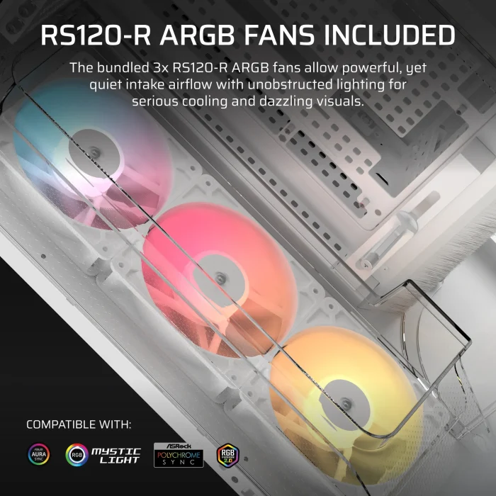 Corsair AIR 5400 RS-R ARGB | Mid-Tower ATX | Triple Chamber | 3x ARGB Fans | Tempered Glass - New - Image 10