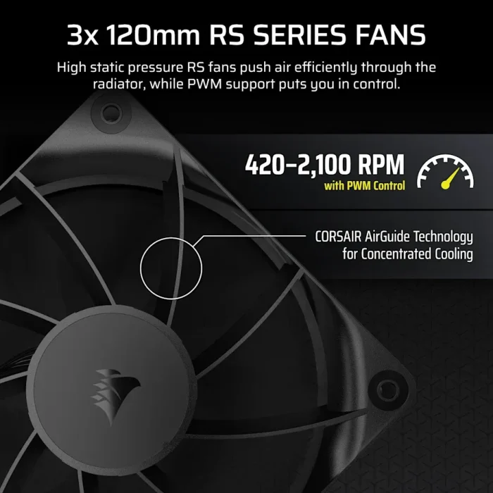 Corsair Nautilus 360 RS | 360mm AIO Liquid Cooler | 2.1" IPS LCD Screen | RS120 Fans | LGA1851/AM5 Compatible - New - Image 10