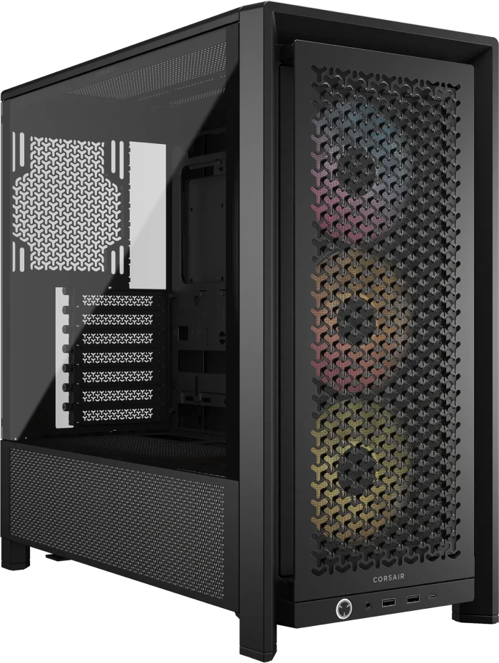 Corsair 4000D RS | ARGB Mid-Tower Case | 3x ARGB PWM Fans | Up to 360mm Radiator - New - Image 9