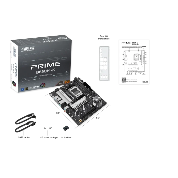 ASUS PRIME B850M-K | Micro-ATX | Socket AM5 | DDR5 128GB | PCIe 5.0 - New - Image 10