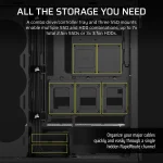 Corsair 5000T Mid-Tower | ATX/EATX/mATX/Mini-ITX | Tempered Glass Side Panel | USB & Audio Front I/O - New - Image 9