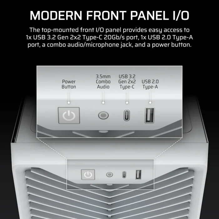 Corsair 3200D RS ARGB | Mid-Tower PC Case | 3x 120mm ARGB Fans | Tempered Glass | ATX Support - New - Image 10