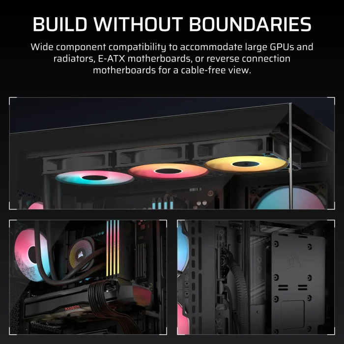 Corsair 3500X RS-R | ARGB Tempered Glass | Mid-Tower ATX | 3x 120mm Fans | USB 3.0 - New - Image 8