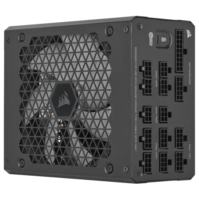 Corsair HX1000i — 1000 Watt 80 PLUS® Platinum; 10yr Warranty;ATX(1);EPS (3);PCI-E (4);4-Pin Peripheral (8);SATA (8);12VHPWR (1) - Image 4