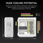 Corsair 5000T Mid-Tower | ATX/EATX/mATX/Mini-ITX | Tempered Glass | White - New - Image 10