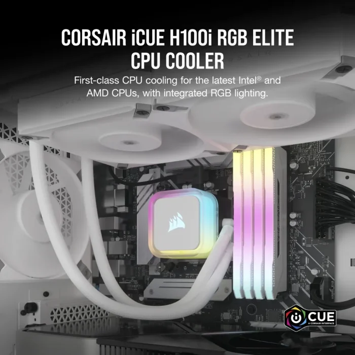 Corsair iCUE H100i ELITE RGB | 240mm Liquid Cooler | RGB Lighting | AMD & Intel Support - New - Image 15