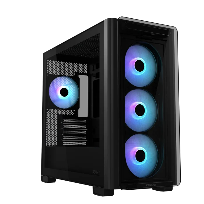 ASUS A23 Plus TG ARGB | Mid-Tower mATX/Mini-ITX | Tempered Glass | ARGB Lighting | 4x 120mm Fans - New - Image 12