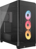 Corsair FRAME 4500X RS-R | ARGB Panoramic Glass | Mid-Tower PC Case | 3x RS120-R ARGB Fans – New