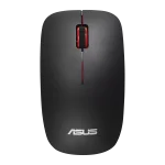 ASUS WT300 Wireless Mouse | 2.4GHz RF Wireless | 1600 DPI | Ambidextrous Design | Matt Black & Red – New