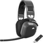 Corsair HS80 MAX Wireless | Spatial Audio | 50mm Drivers | Omni-directional Mic | PC/Mac/PlayStation – New