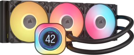 Corsair iCUE LINK TITAN 360 RX LCD | 360mm AIO Liquid Cooler | RX120 RGB Fans | Intel LGA1851/1700 | AMD AM5/AM4 – New