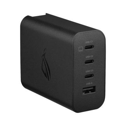 ASUS ROG 140W USB-C GaN Charger | 4-Port | 140W Total Output | 3x USB-C + 1x USB-A | Compact GaN – New